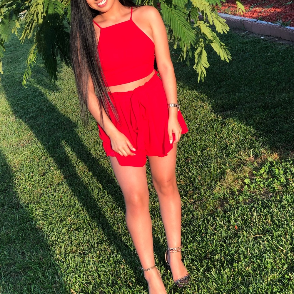 Red two piece set